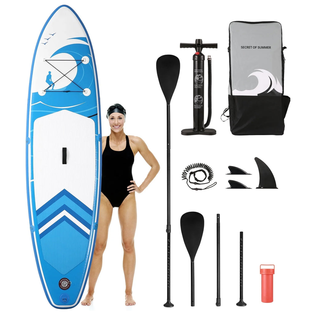 Inflatable Paddle Board 10' 6 in. Thick Green K59992
