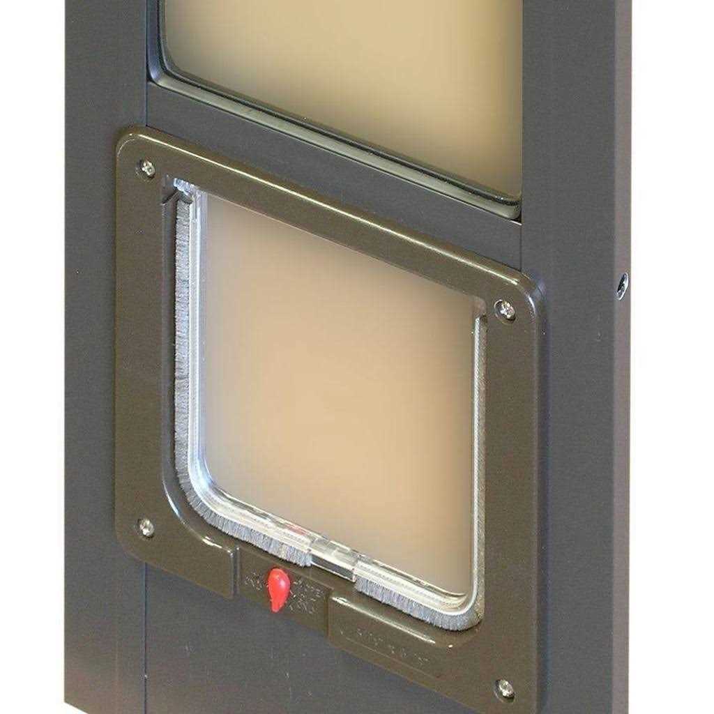 80'' White Pet Patio Door S949