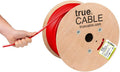 Cat6A Shielded Plenum 1000ft Gray 23AWG Solid Bare Copper Ethernet Cable H191