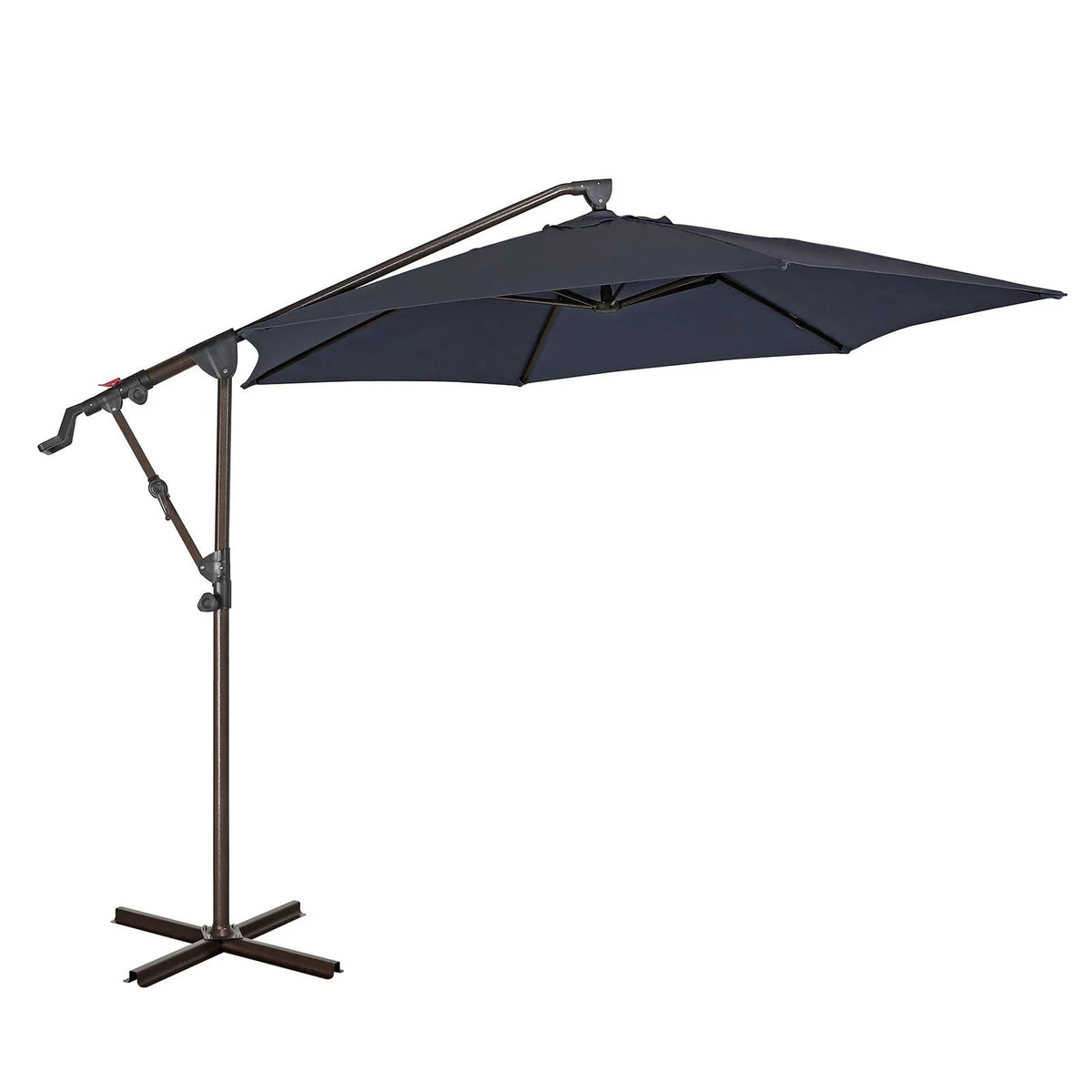 10ft Offset Hanging Patio Umbrella with Aluminum Stand I92248