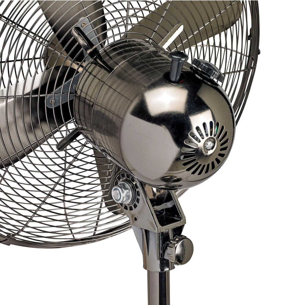 49" Black Adjustable Height Standing Floor Fan H847616