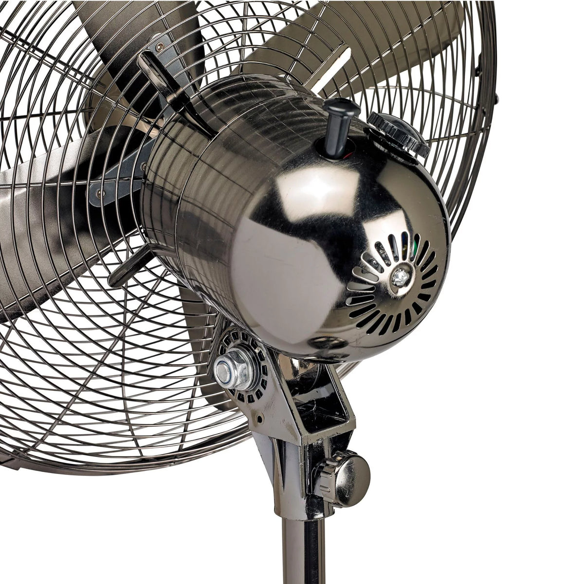 49" Black Adjustable Height Standing Floor Fan H847616