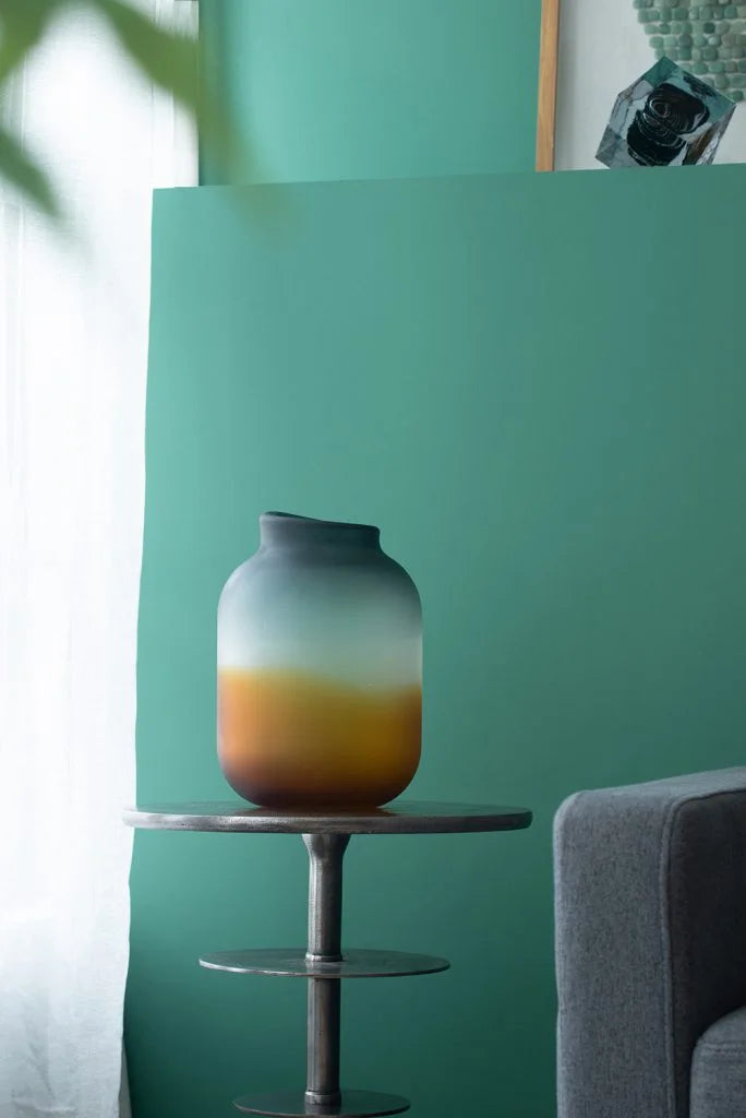 Handmade Fading Glass Vase 11.5" J44123