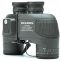 10x50 Waterproof Binoculars with Rangefinder Compass BAK4 Prism FMC Lens C7937