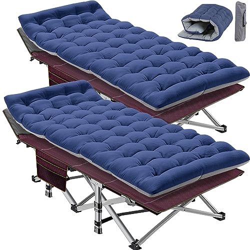 Folding Camping Cot with Pad and Carry Bag Y6223