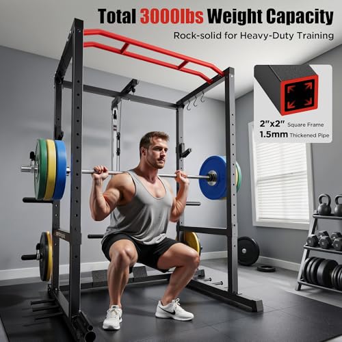 1600lbs Multi-Function Power Cage with Cable Crossover System I91008