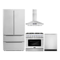 36 Gas Range, Wall Mount Range Hood, Refrigerator with Ice Maker and Dishwasher C89063