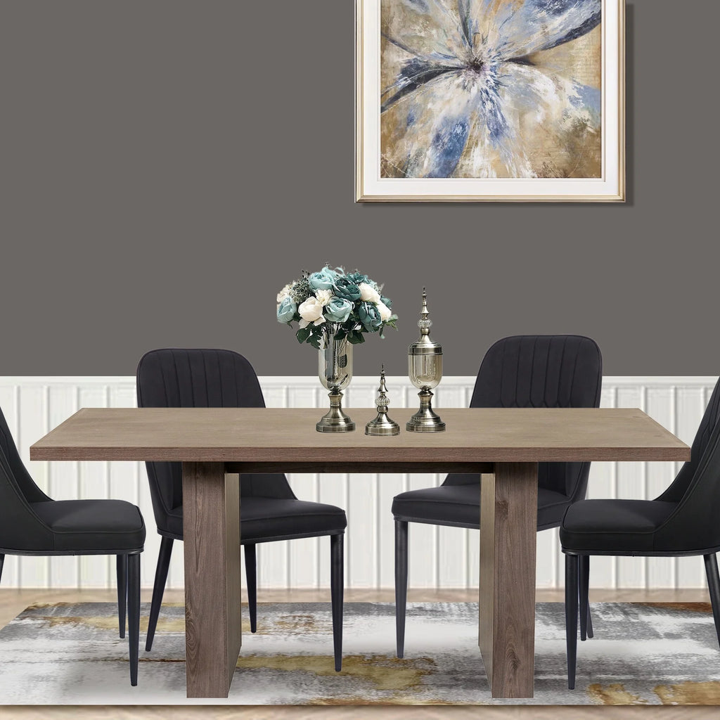 70" Wood Rectangular Dining Table O408495