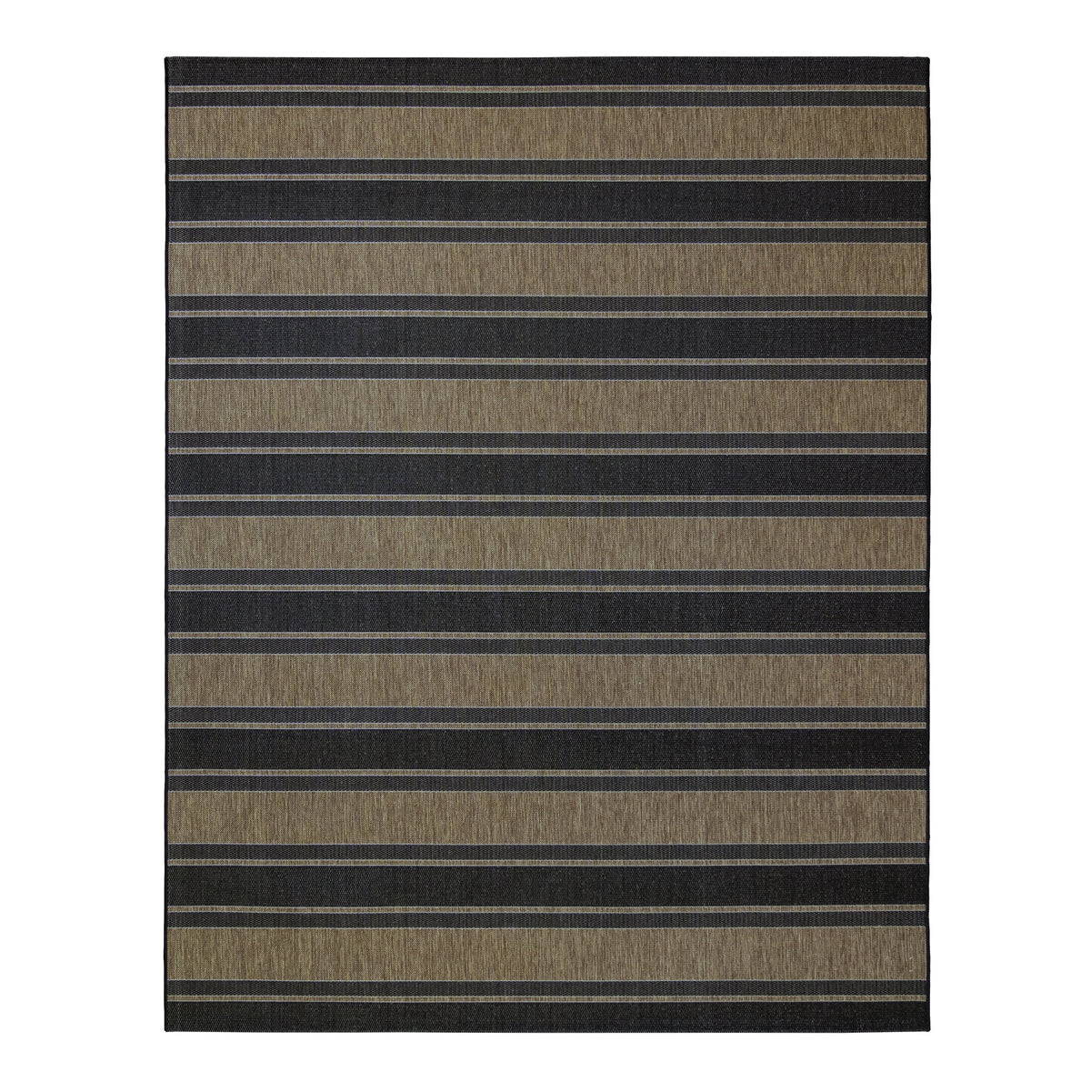 Modern Striped 8x10 Outdoor Area Rug T8442