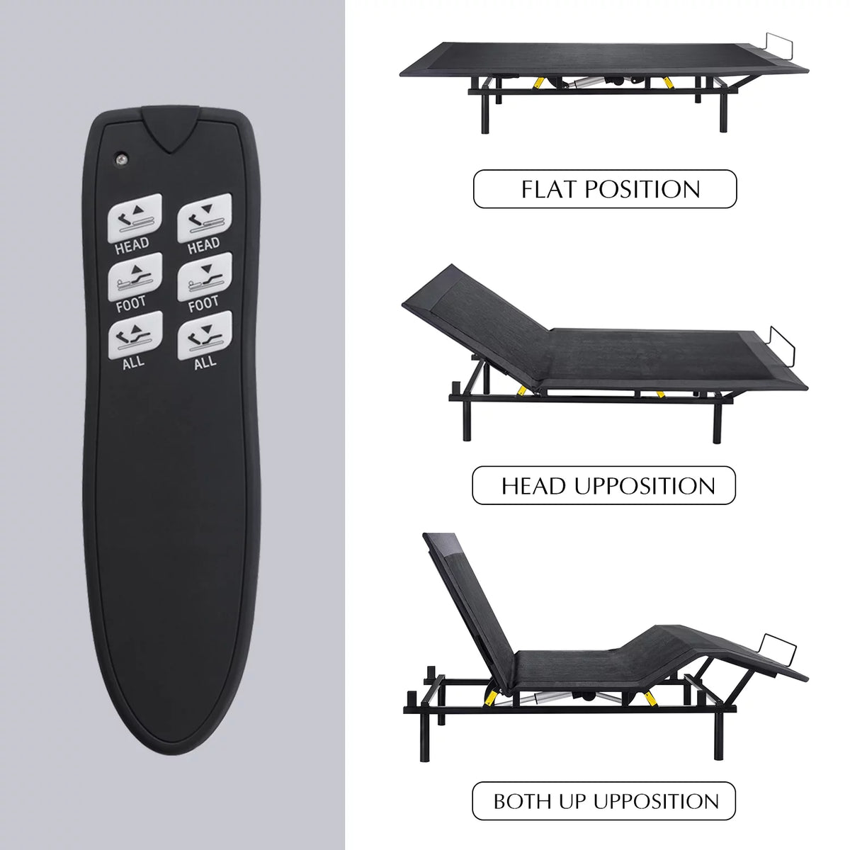 Queen Size Ergonomic Electric Adjustable Bed Base Frame T76837