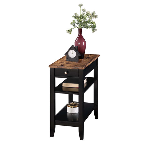 1 Drawer End Table with Shelves A921561
