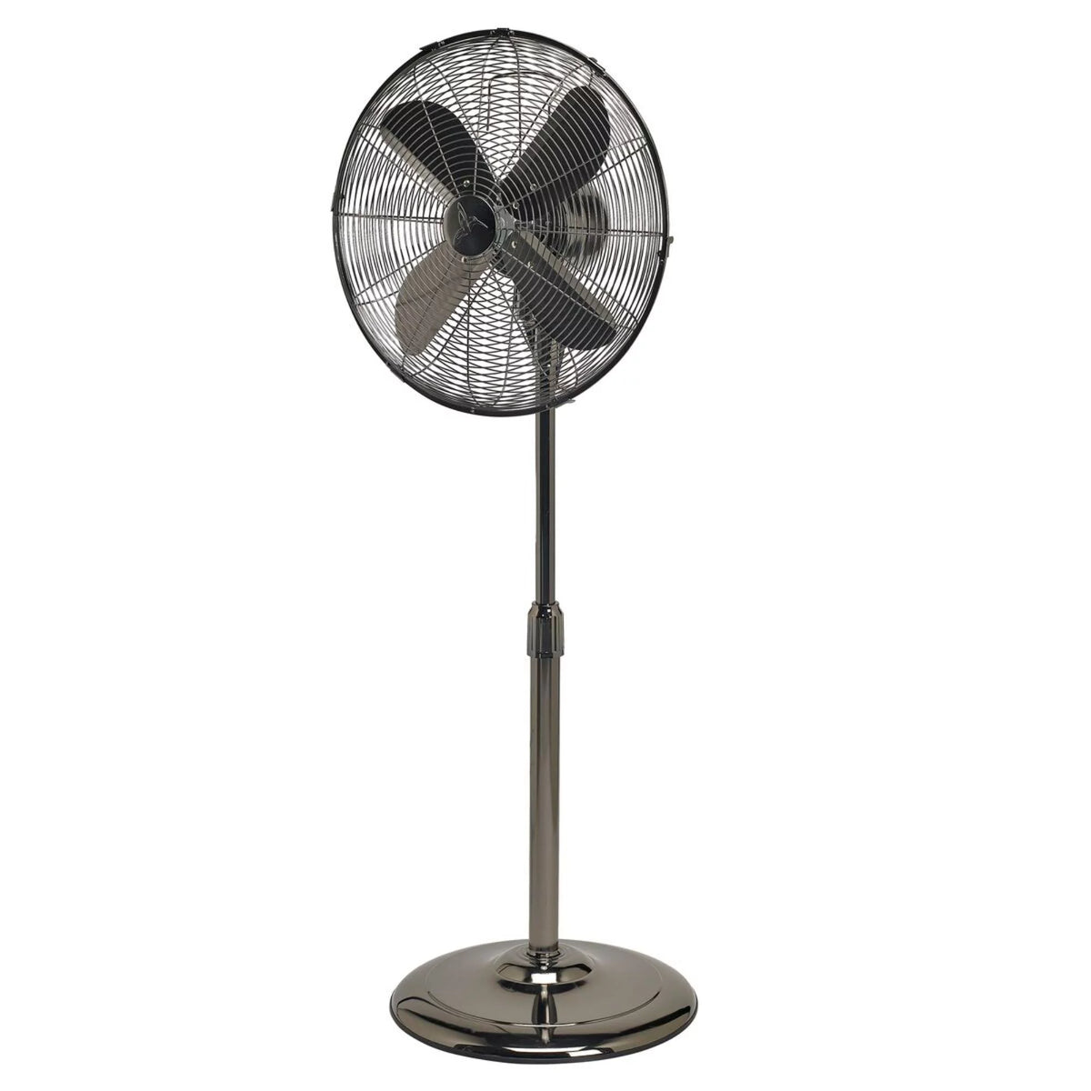 49" Black Adjustable Height Standing Floor Fan H847616
