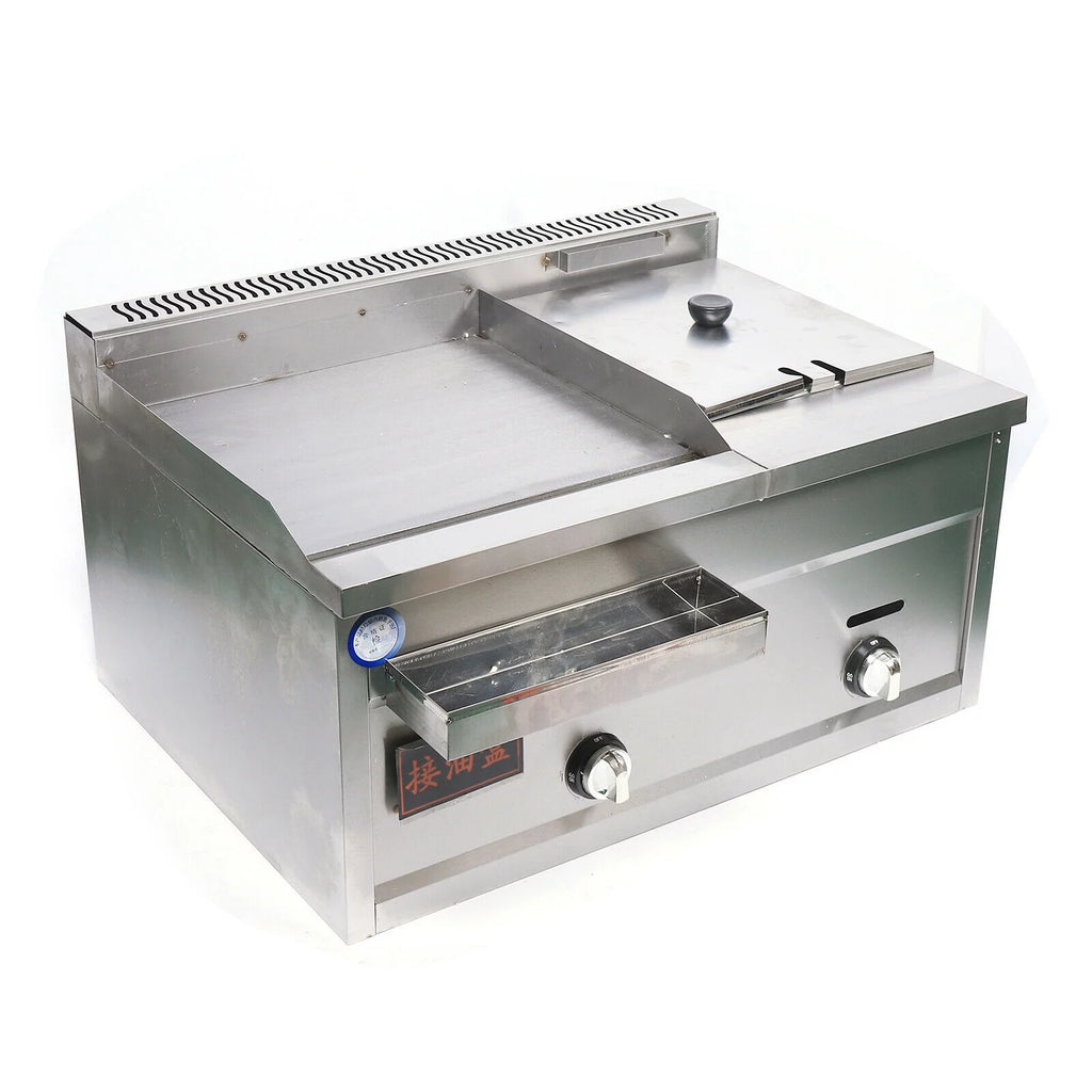 Multi-function Deep Fryer Stainless Steel with Portable Griddle H91699
