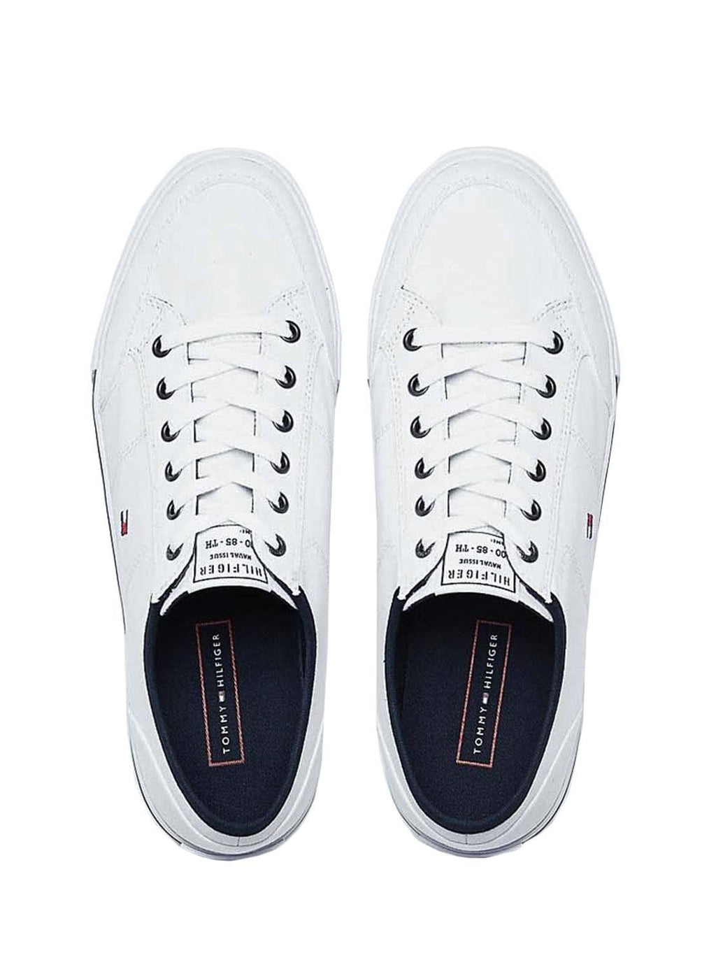 White Canvas Trainers Q7115