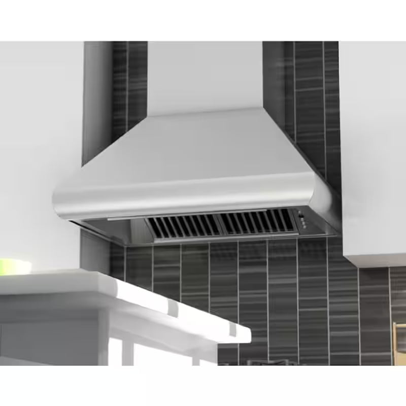 48 in. 700 CFM Stainless Steel Wall Mount Range Hood Z147796