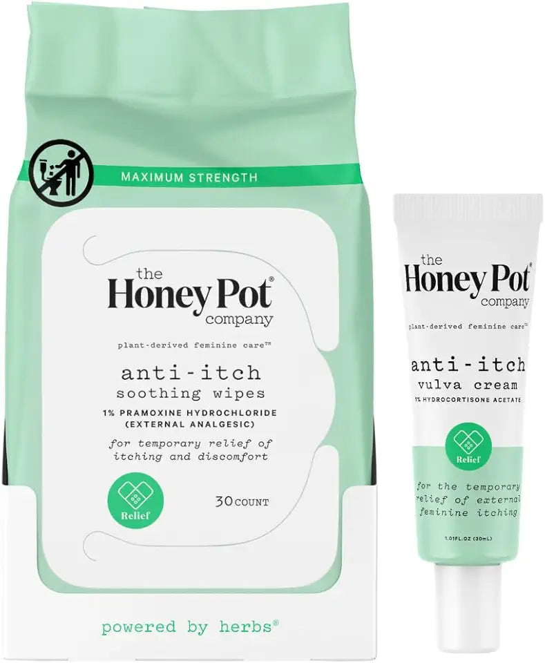 Feminine Anti-Itch Soothing Wipes & Anti-Itch Cream Bundle O734