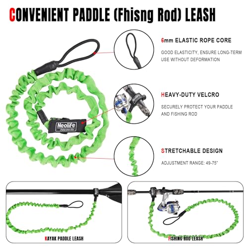 Aluminum Kayak Paddle with Plastic Blades and Paddle Leash, 3 Piece P29396