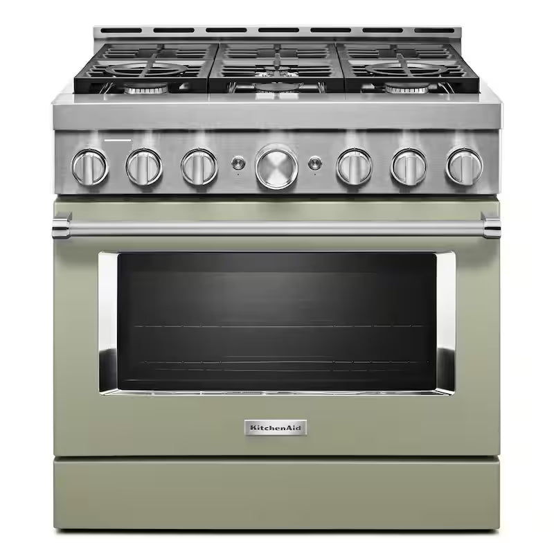 36 in. 5.1 cu. ft. Smart Gas Range with Self-Cleaning and True Convection J90764