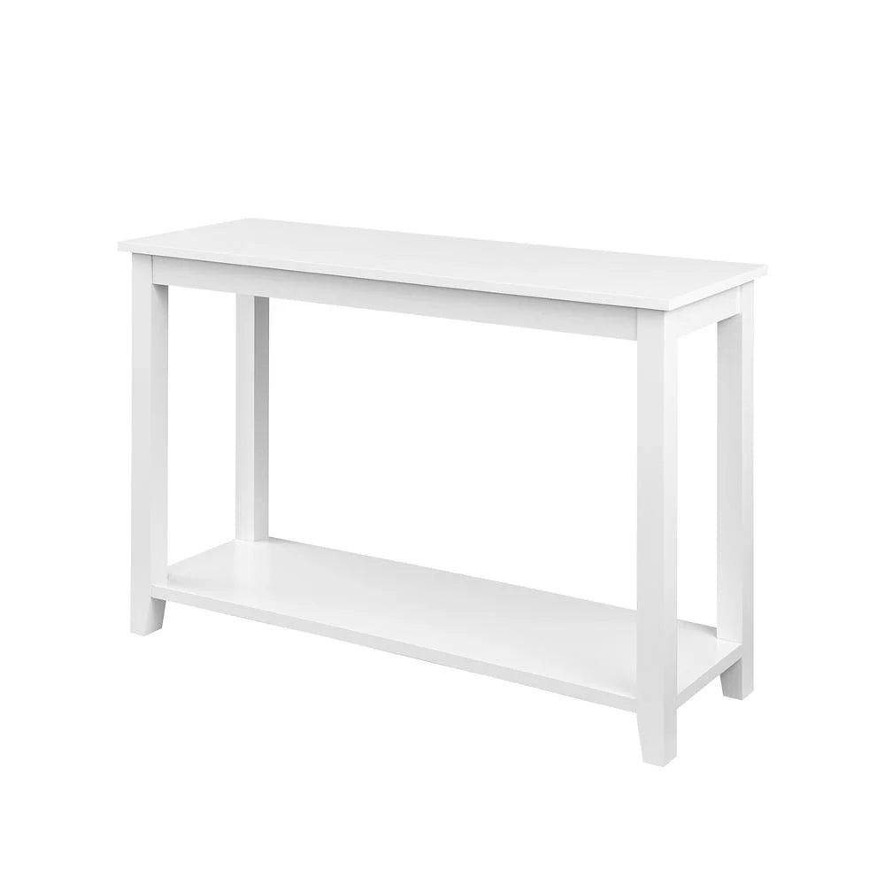48" White Wood Sofa Table C3404