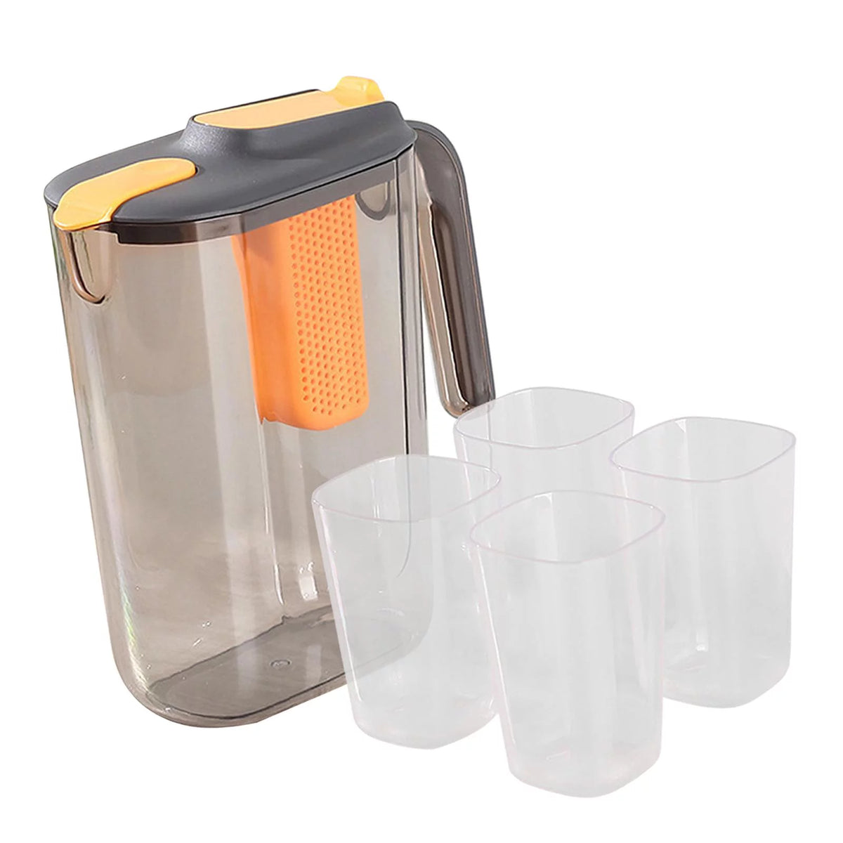 Black Ice Tea Maker Beverage Pitcher with 4 Cups M13740