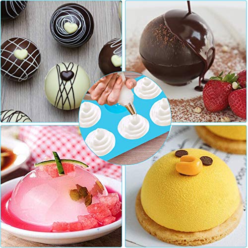 Silicone Mold 2.5 Inch Sphere 3Pcs Pink Q34160