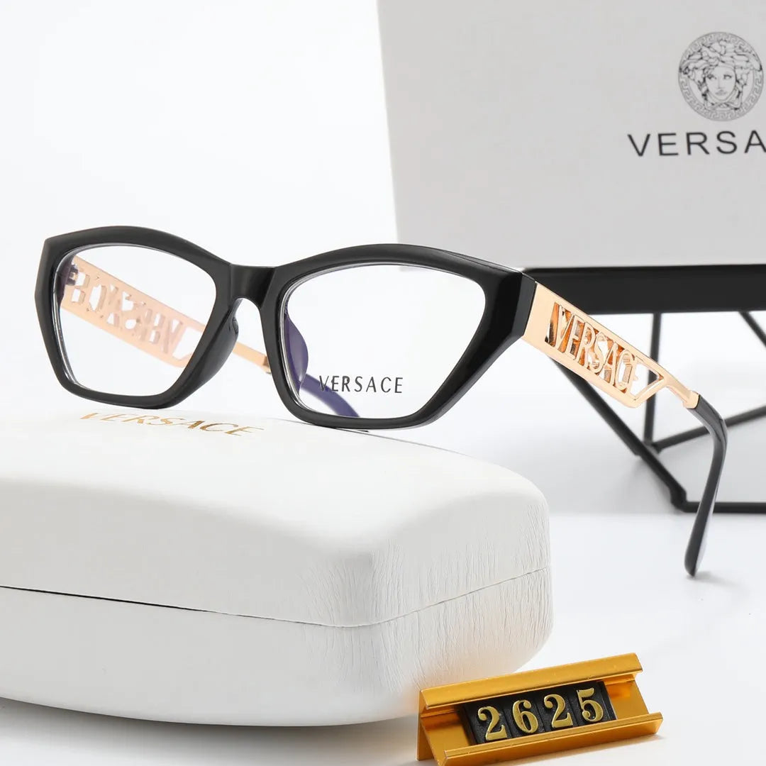 Simple Hollow Letter Flat Glasses K879