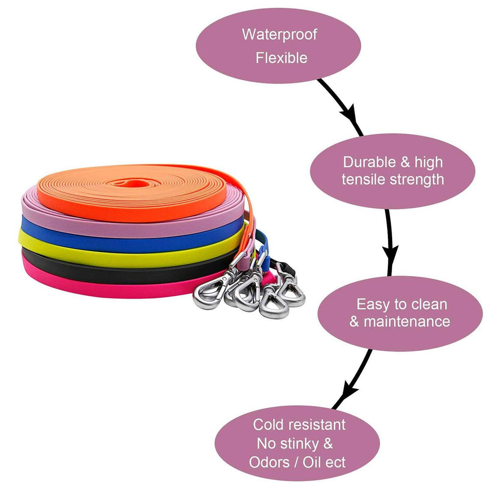 Waterproof Dog Leash 5ft 10ft 13ft 16ft 30ft 50ft X25320