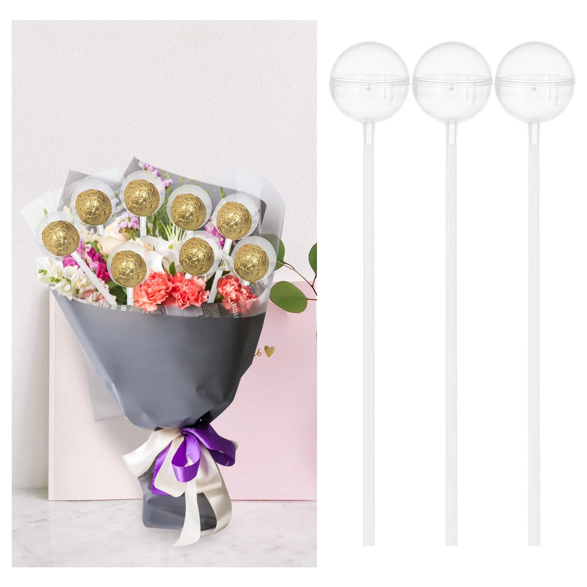 100pcs Wedding Bouquet Fixing Holder O84637