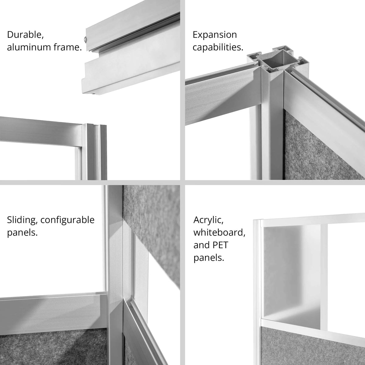 Modular Expandable Office Partition Wall System X8450