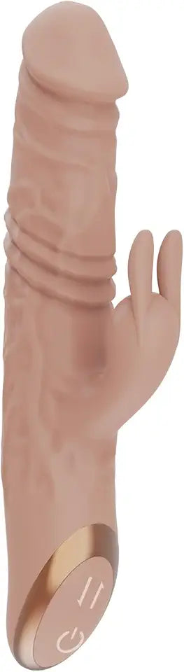 Black Silicone Rabbit Vibrator T7706