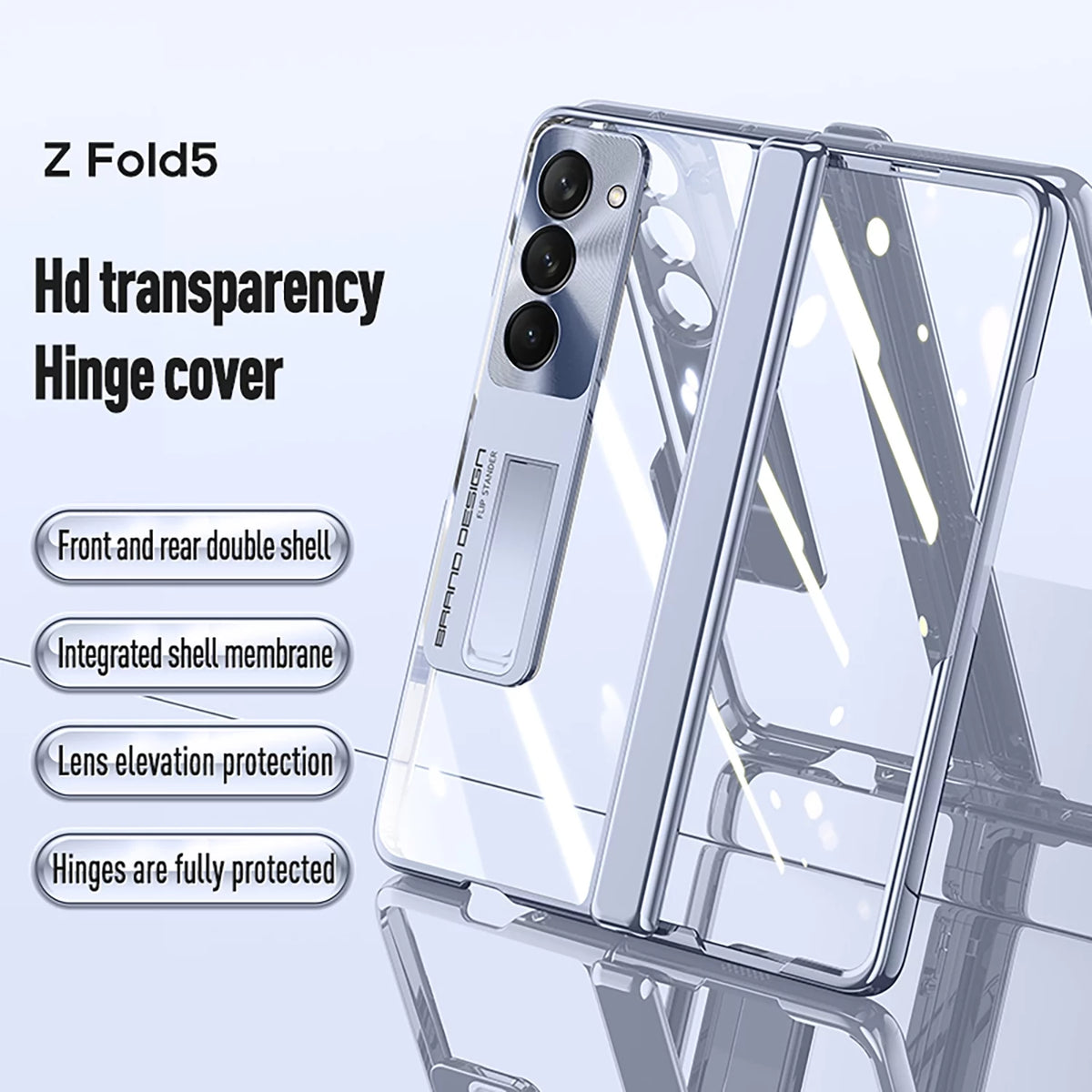 Samsung Galaxy Z Fold 5 Case with Kickstand Blue C48072