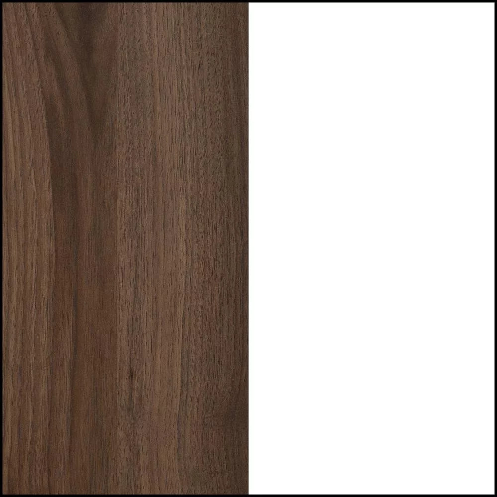 Natural Walnut and White 5-Drawer Dresser S910