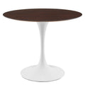 Round Modern Wood Metal Dining Table Z3408