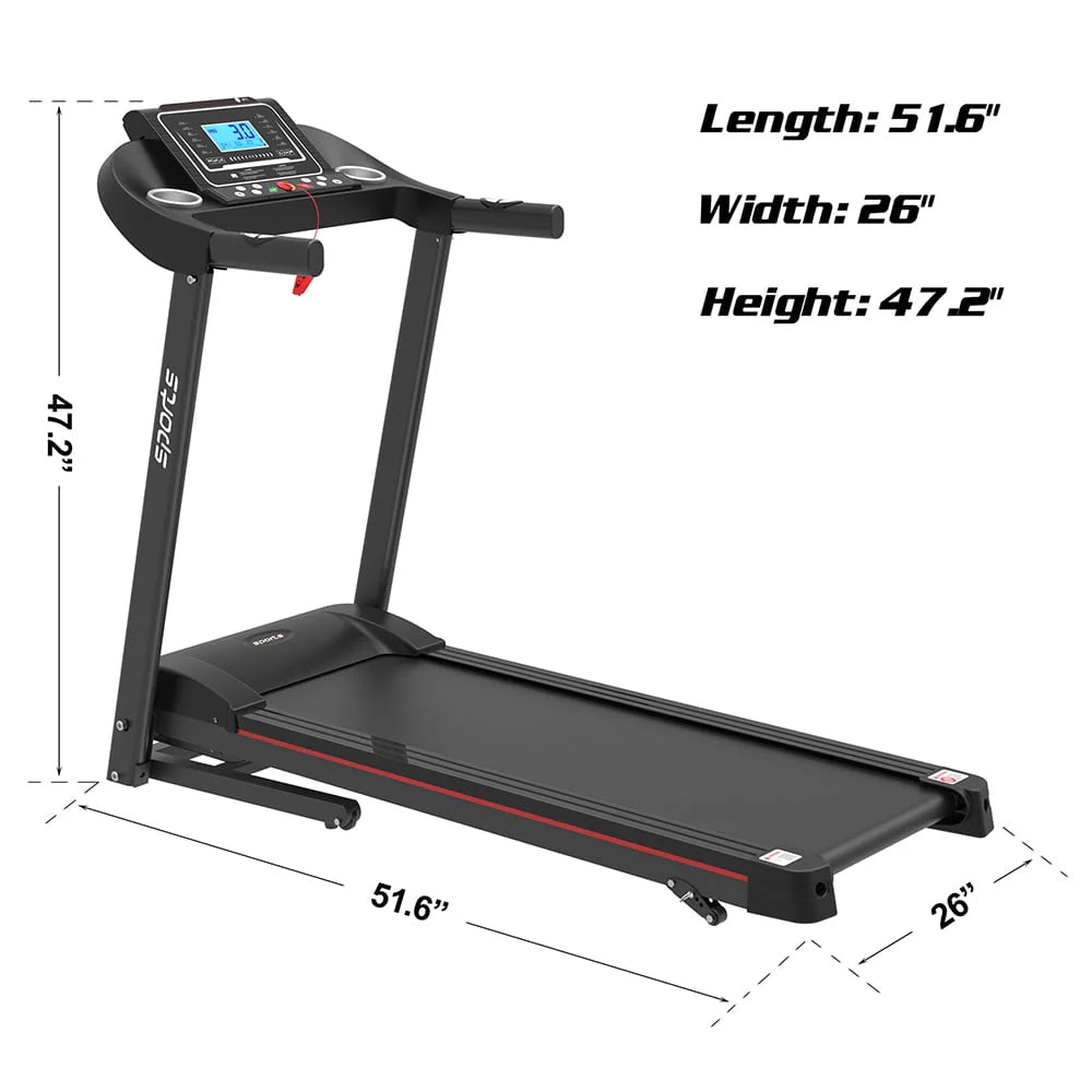 Portable Folding Treadmill with Incline W48366