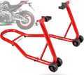 Motorcycle Lift Stand Rear 485LBS Capacity Portable Trailer Mounts Deep Red T192