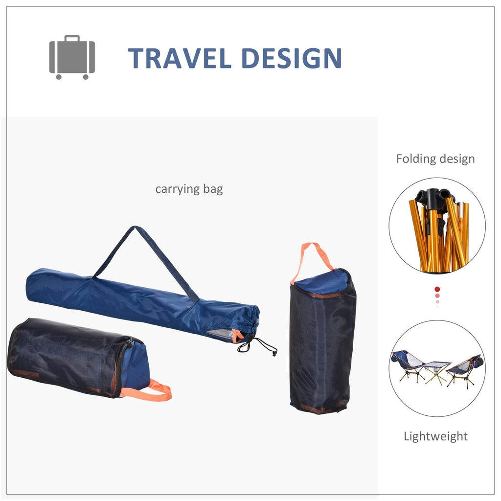 Lightweight Folding Camping Table Set with 2 Chairs and Carry Bag G96057
