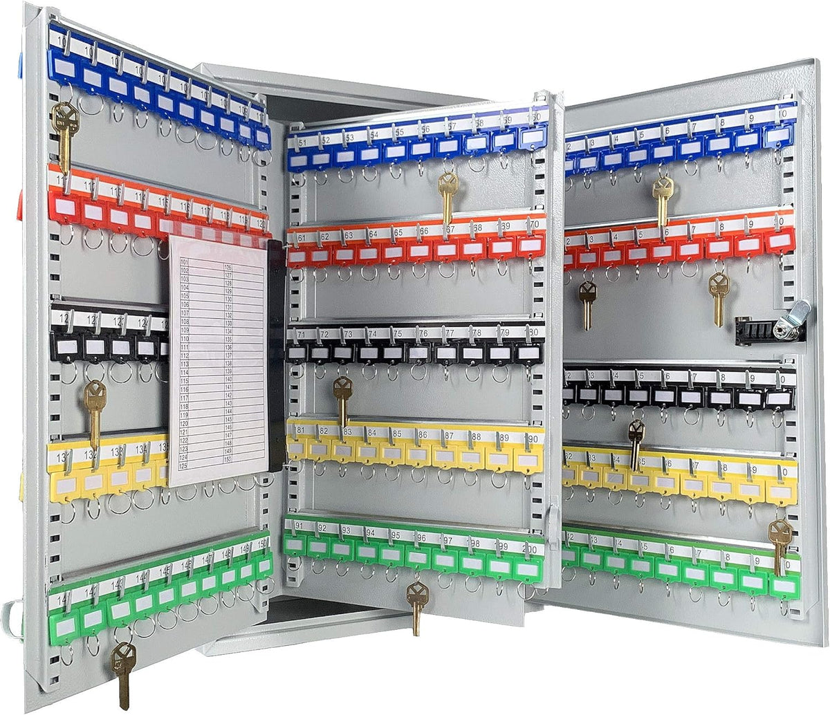 Adjustable Combination Lock Key Cabinet Grey M124532