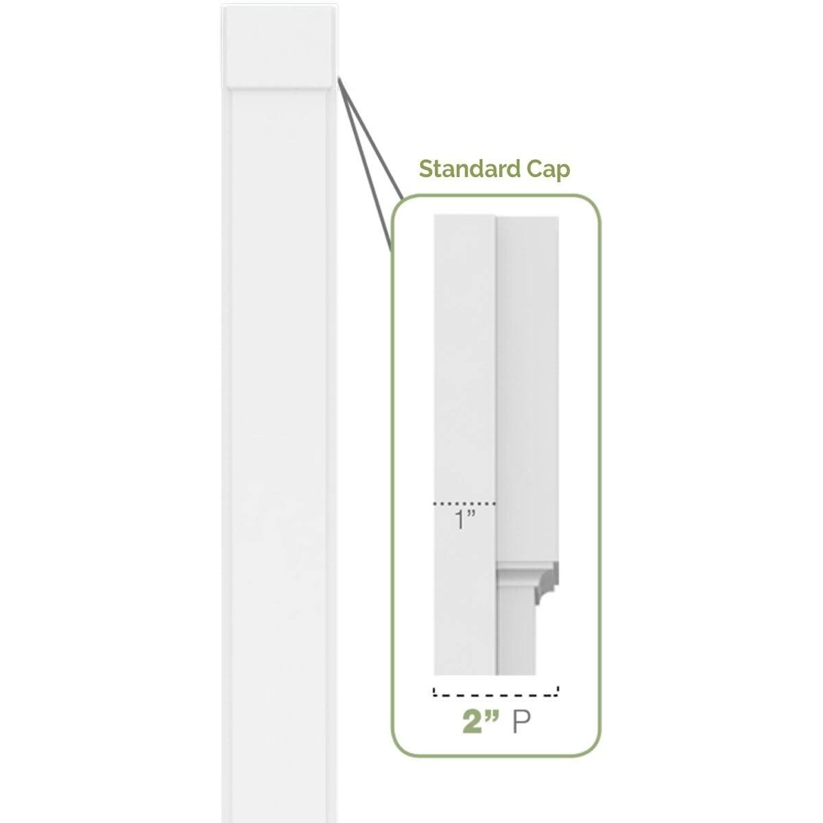 PVC Pilaster with Capital & Base (Pair) E1385