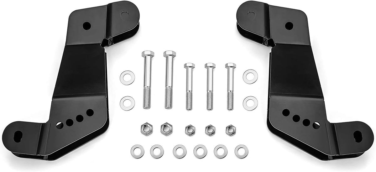 Front Caster Left & Right Geometry Correction Control Arm Drop Bracket Gloss Black O243