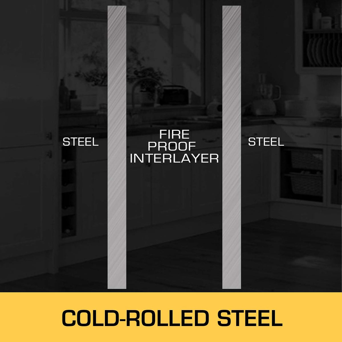17 x 17 x 22 Galvanized Steel Flammable Storage Cabinet L580