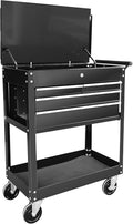 Black Rolling Tool Cart with Drawer A73863