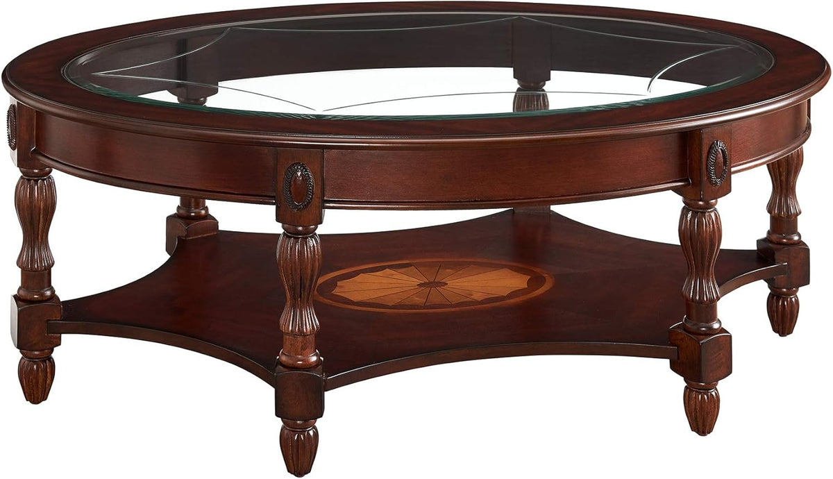 Solid Wood End Table with Storage Shelf I223