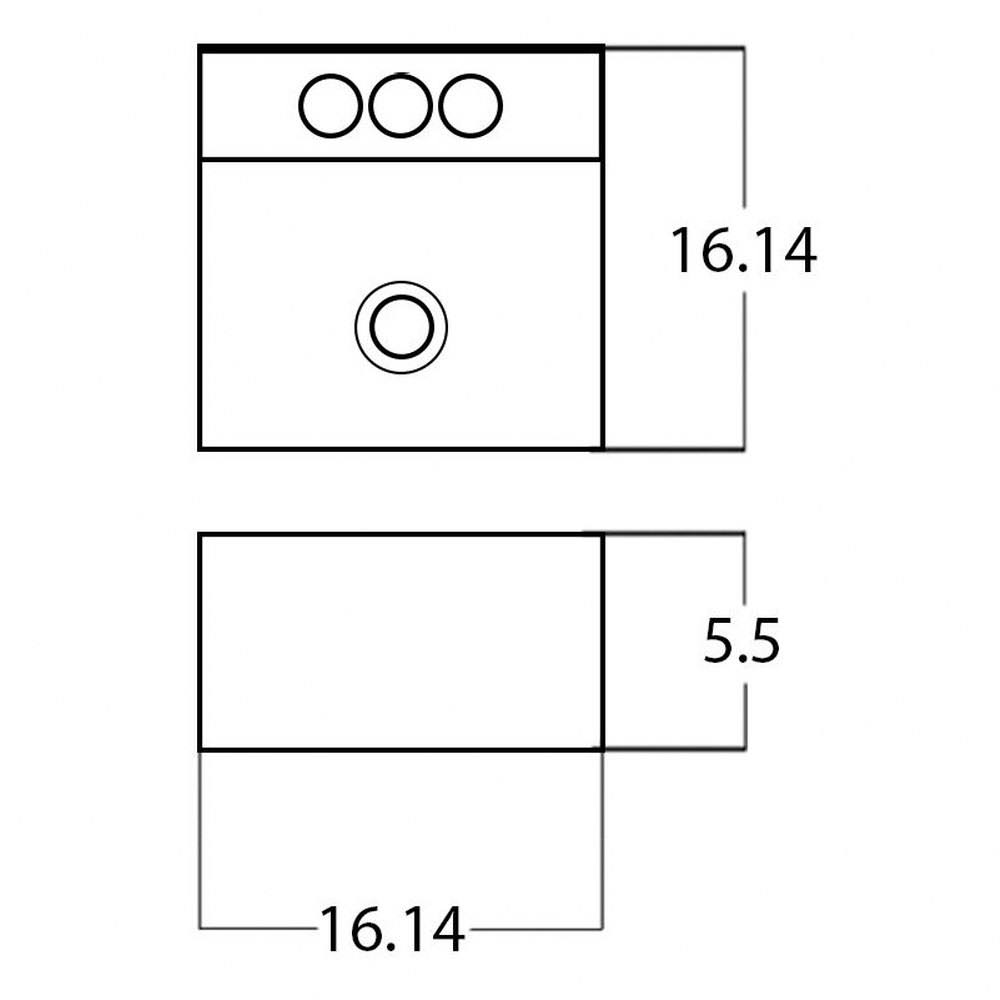 White Semi-Recessed Vessel X92720