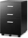 3 Drawer Wood Mobile File Cabinet H196086