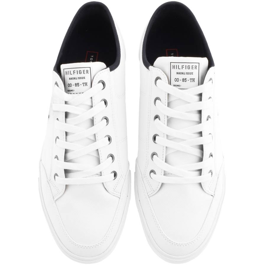 White Canvas Trainers Q7115