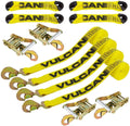 8-Point Roll Back Vehicle Tie Down Kit with Snap Hooks, Set of 4 V85917