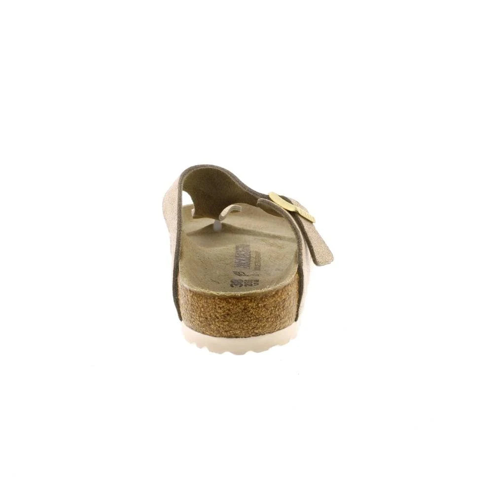 Washed Metallic Rose Gold Leather Sandals D826381