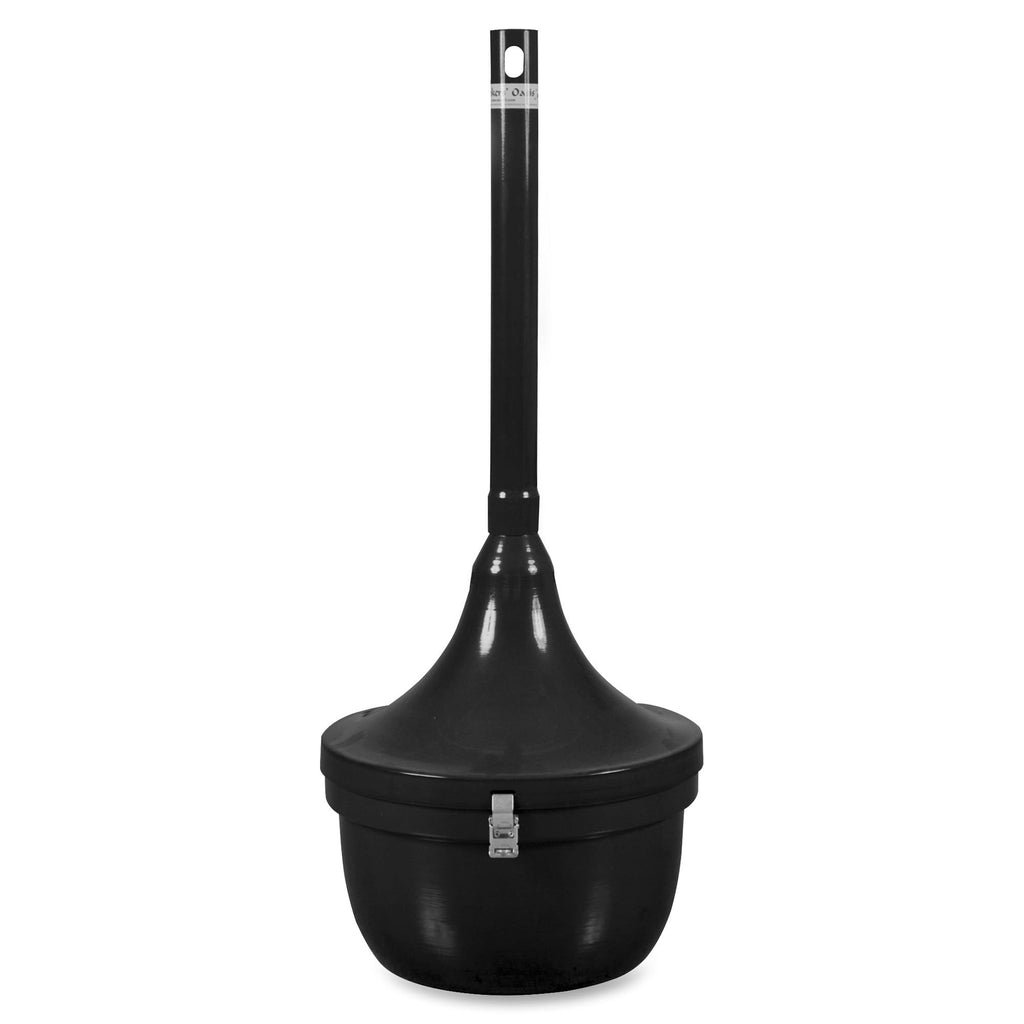 Black Steel Round Receptacle T898455