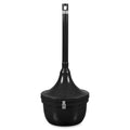 Black Steel Round Receptacle T898455