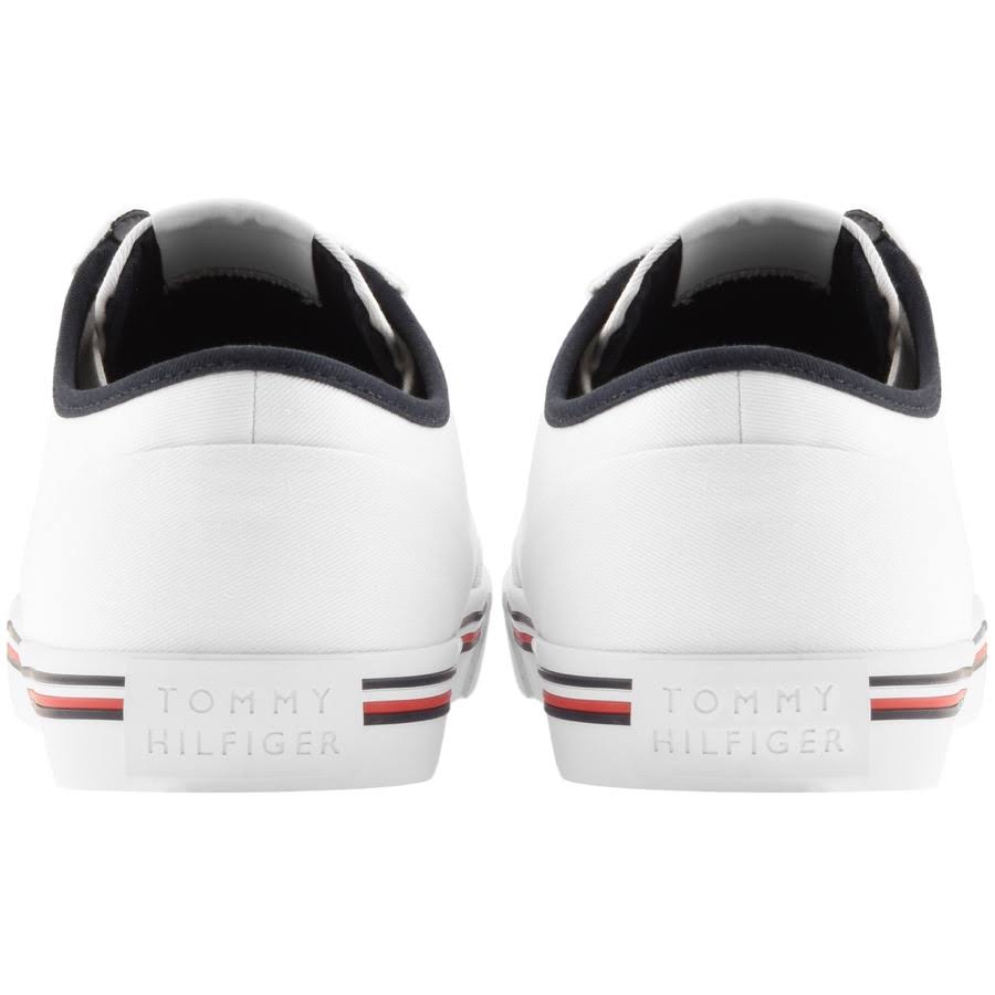 White Canvas Trainers Q7115